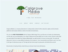 Tablet Screenshot of calgrovemedia.com